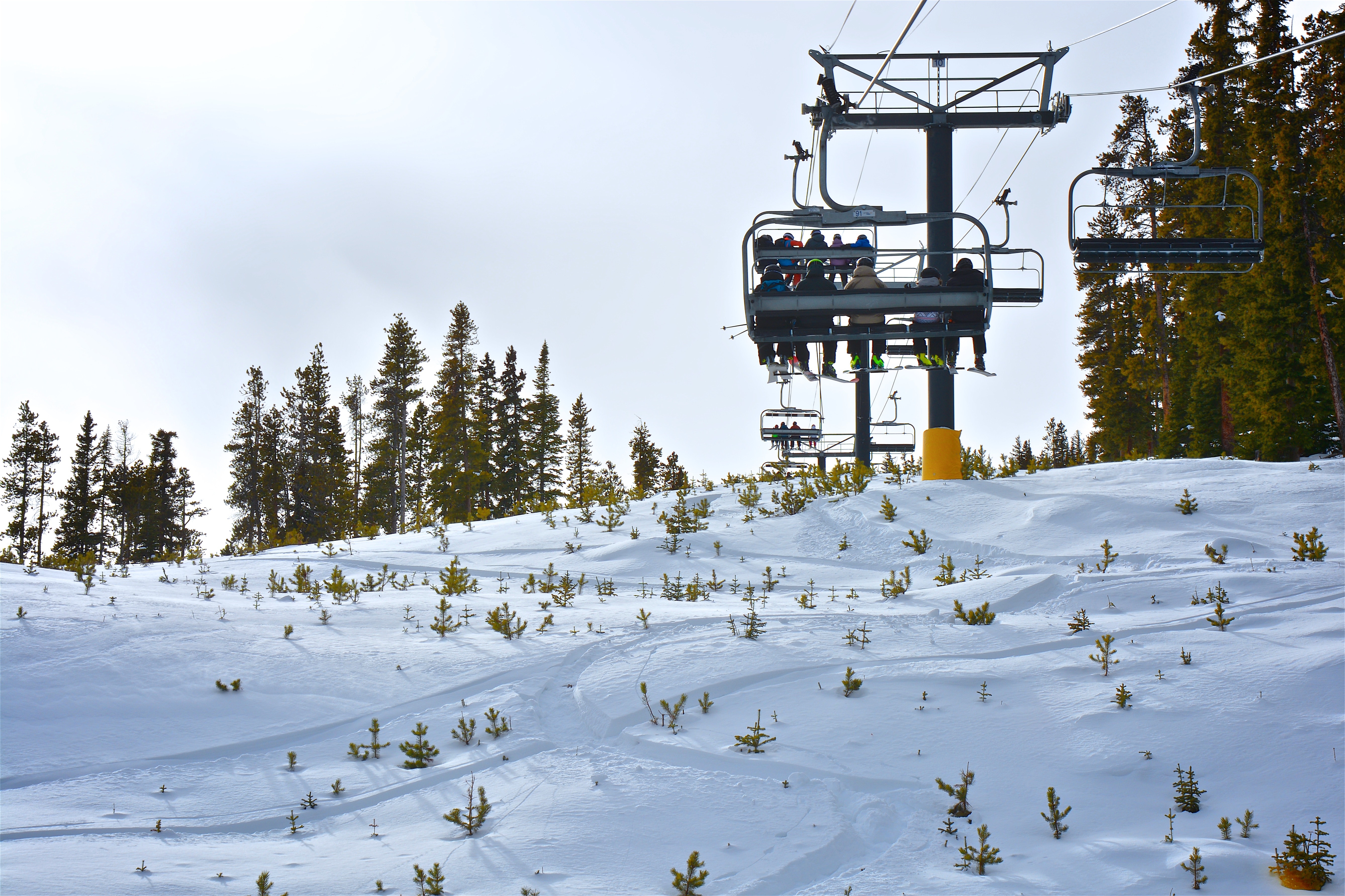 Despite limited terrain, everyone was excited to be riding the lifts on Jane Side.